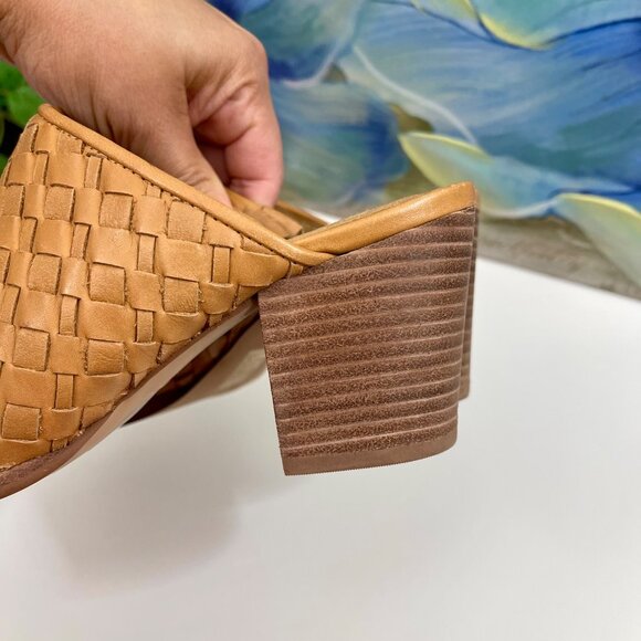 Madewell The Harper Mule in Tan Woven Leather Size 7 - Picture 11 of 14